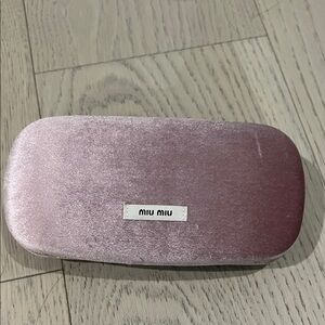 Miu Miu Blush Velvet Sunglasses Case
